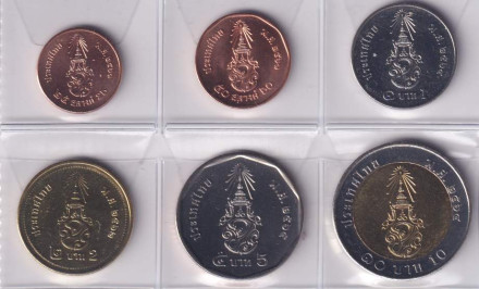Набор монет Таиланда (6 штук). 2018-2023., Рама X.