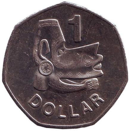 Монета 1 доллар. 2005 год, Соломоновы острова. Морской дух моря Нусу.