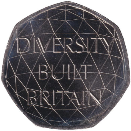 Монета 50 пенсов. 2020 год, Великобритания. Британское многообразие.