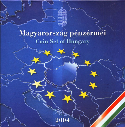 Набор монет Венгрии в буклете (8 шт.), 2004 год, Венгрия. BU.