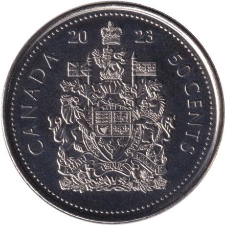 Монета 50 центов. 2023 год, Канада. Карл III.