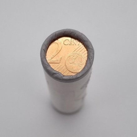 Монета 2 цента. 2012 год, Эстония. Ролл (50 монет).