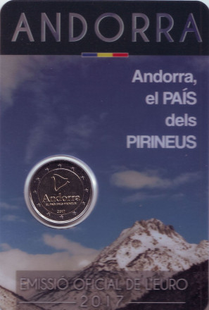 Монета 2 евро. 2017 год, Андорра. Андорра - Пиренейская страна.